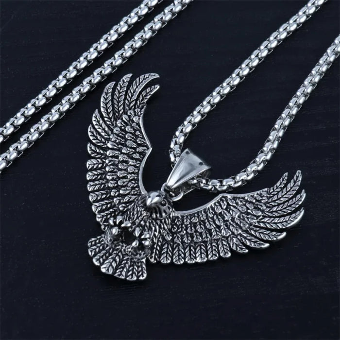 Fashion Creative Eagle Pendant Stainless Steel Necklace